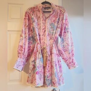 Dalia Macphee Floral Pink Dress
